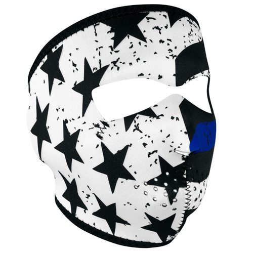 ZAN Neoprene Full Face Mask - Thin Blue Line Full Mask